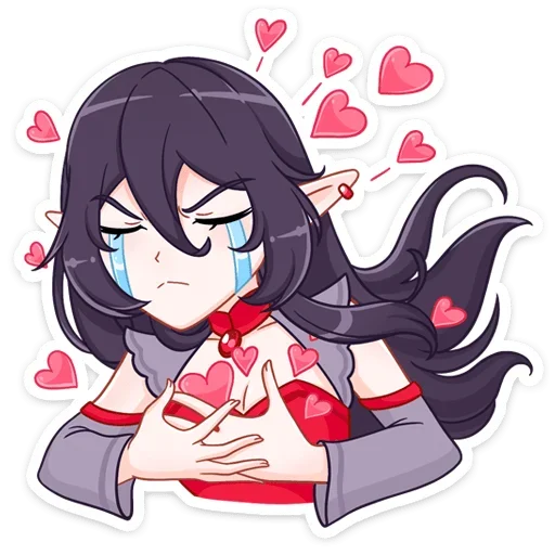 Стикер Тёмная Айрис