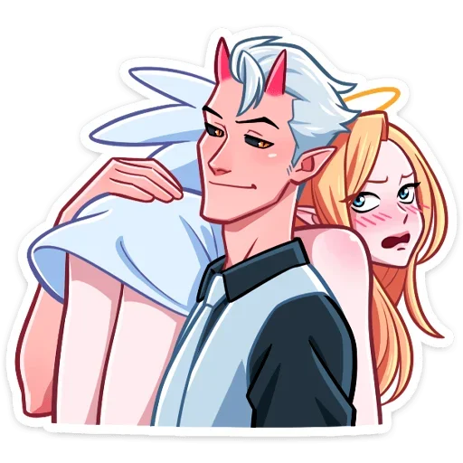 Стикер Демон и Ангелица