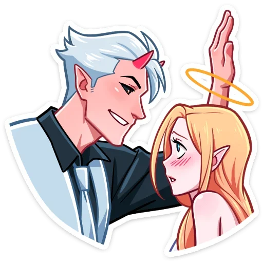 Стикер Демон и Ангелица