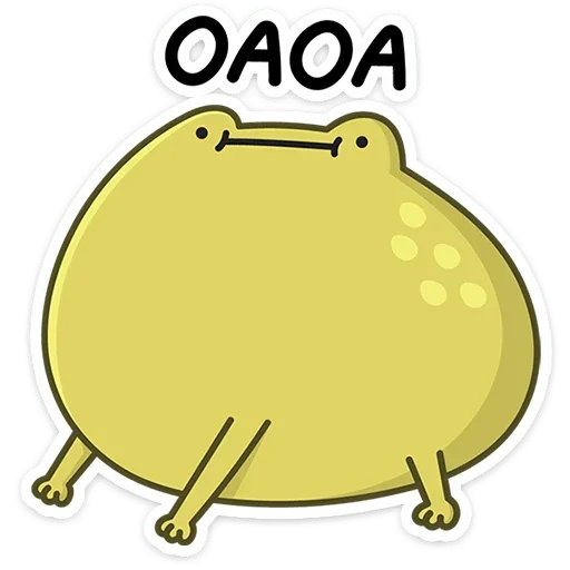 Стикер Лягушачий микс