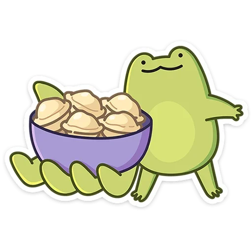 Стикер Лягушачий микс