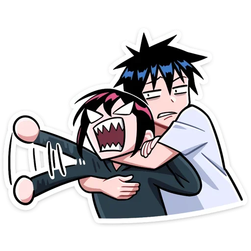 Стикер Икки и Мори