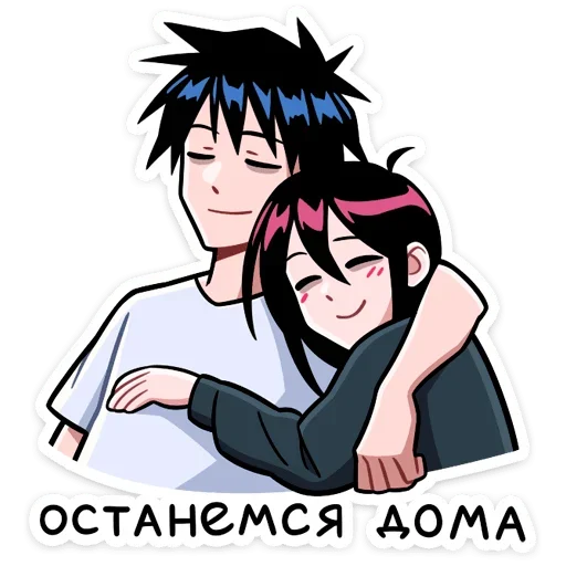 Стикер Икки и Мори