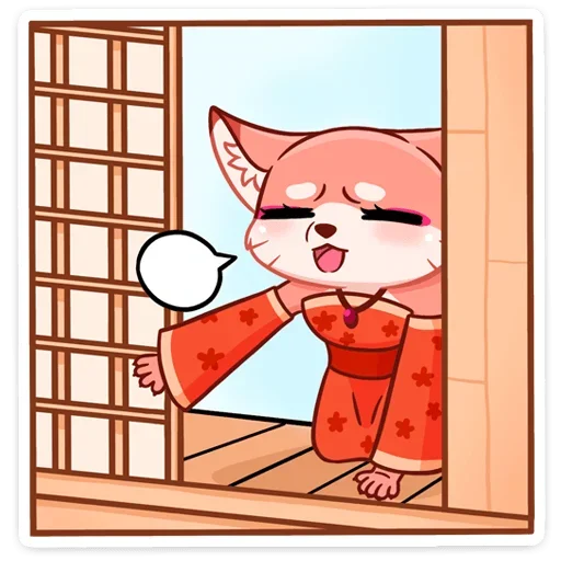 Стикер Кицунэ Аи