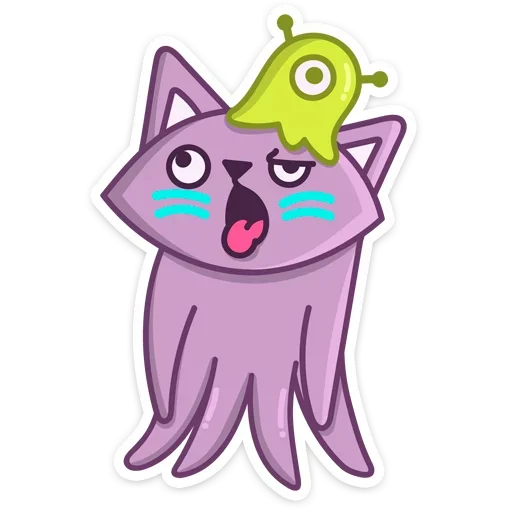 Стикер Космокот Марс