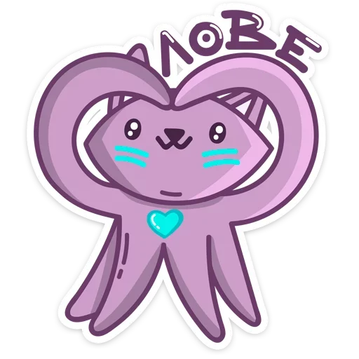 Стикер Космокот Марс