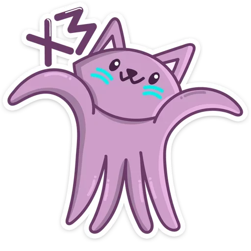 Стикер Космокот Марс