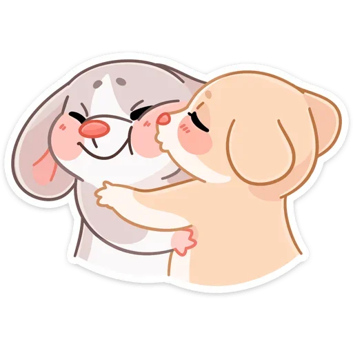 Стикер Обнимышки