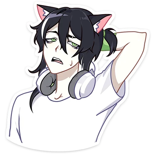 Стикер Мауси и Рен на каникулах