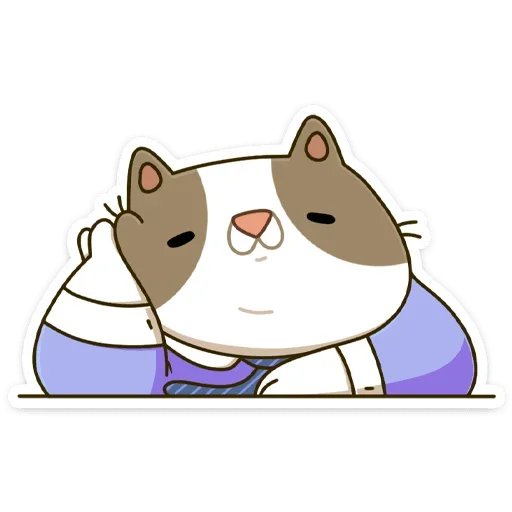 Стикер Офисный кот