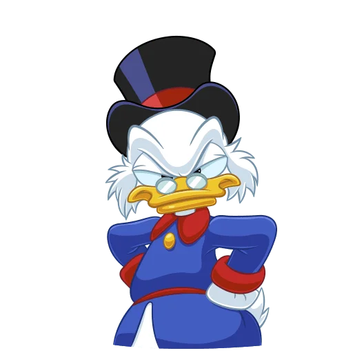Стикер Скрудж МакДак Без Текста
