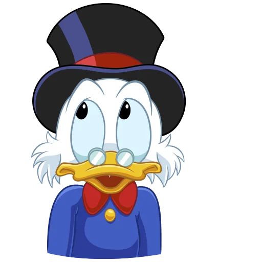 Стикер Скрудж МакДак Без Текста