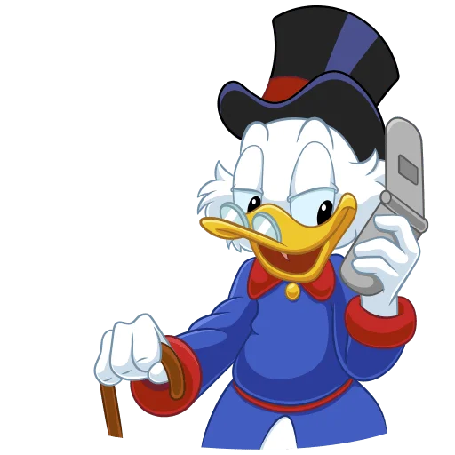 Стикер Скрудж МакДак Без Текста