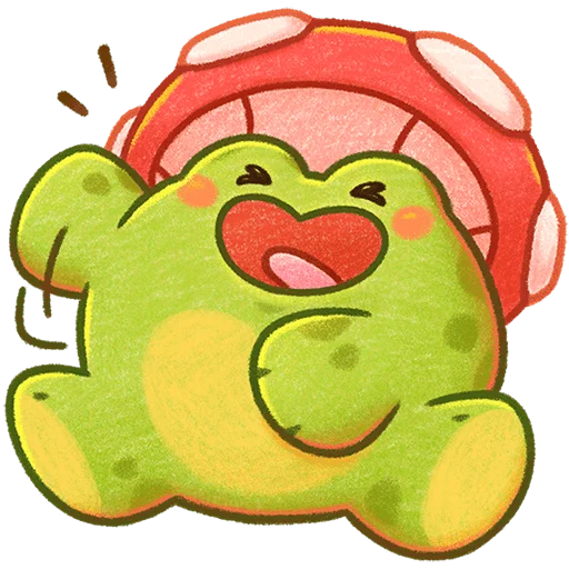 Стикер Жабчик Мухоморов Без Текста