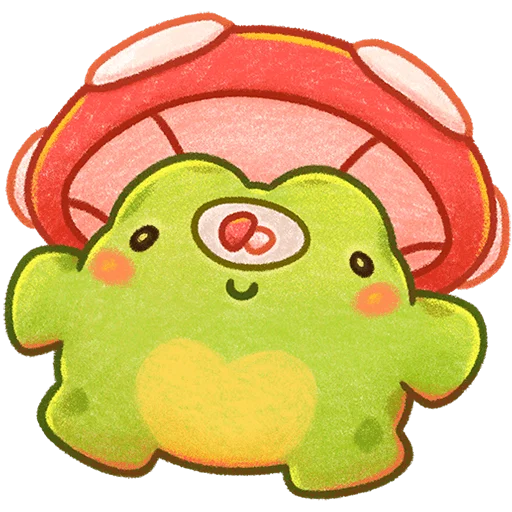 Стикер Жабчик Мухоморов Без Текста