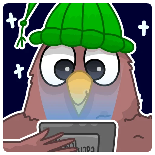 Стикер Воробей FM