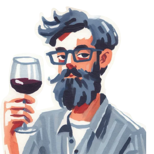 Стикер Watercolor red