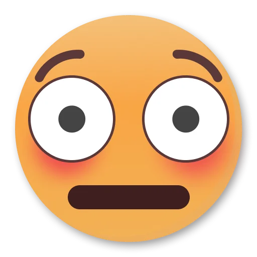 Стикер Weird Flushed Emojis 😳