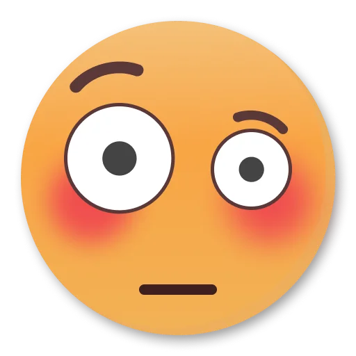 Стикер Weird Flushed Emojis 😳
