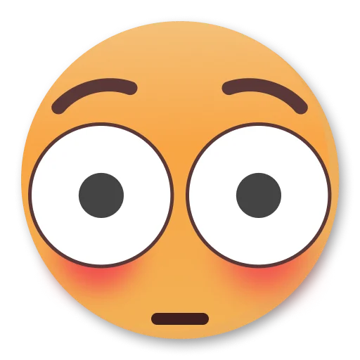 Стикер Weird Flushed Emojis 😳