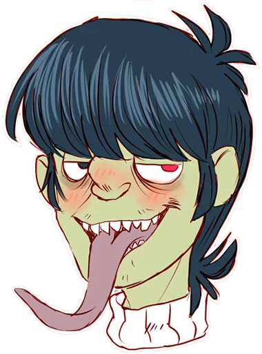 Стикер Whimsicalcannibal X Gorillaz