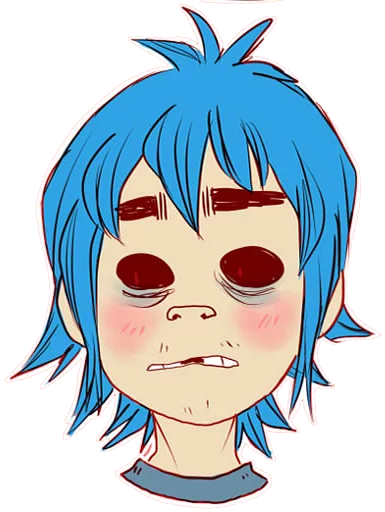 Стикер Whimsicalcannibal X Gorillaz