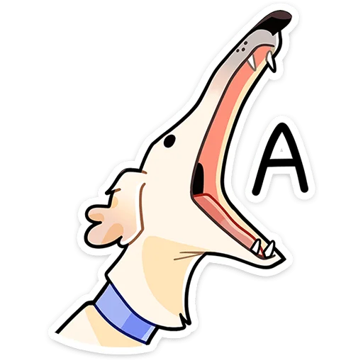 Стикер Белый