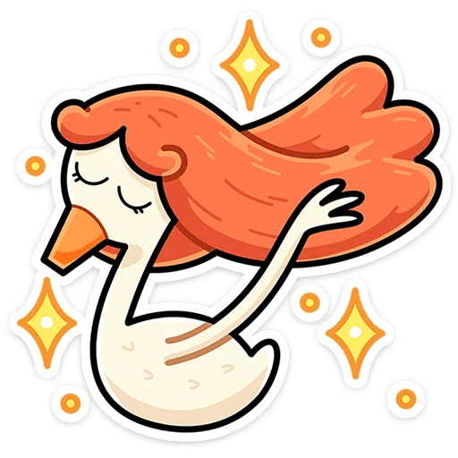 Стикер Дикие гусыни