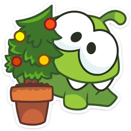 Стикер Зимний Ам Ням