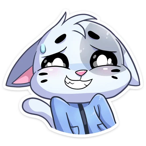 Стикер Зимние Бисквит и Ванилька