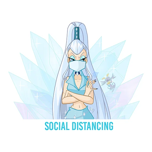 Стикер Winx vs Covid