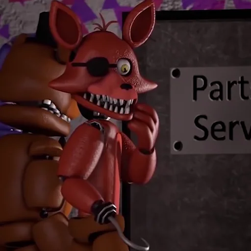 Стикер Unwithered/Withered Foxy