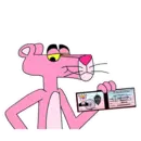 Стикер Pink Panther