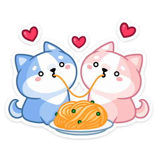 Стикер Йоши и Рики