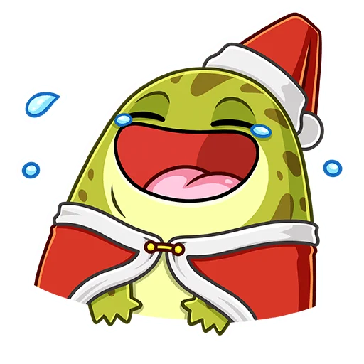 Стикер Праздник с Жабкой