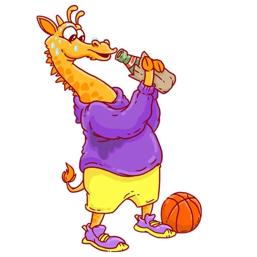 Стикер Giraffe-baller