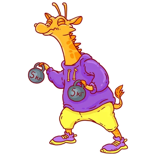 Стикер Giraffe-baller