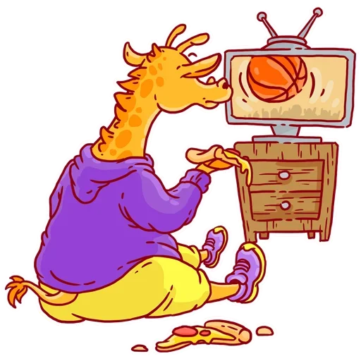 Стикер Giraffe-baller