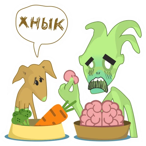 Стикер Зомбовеганпокалипсис